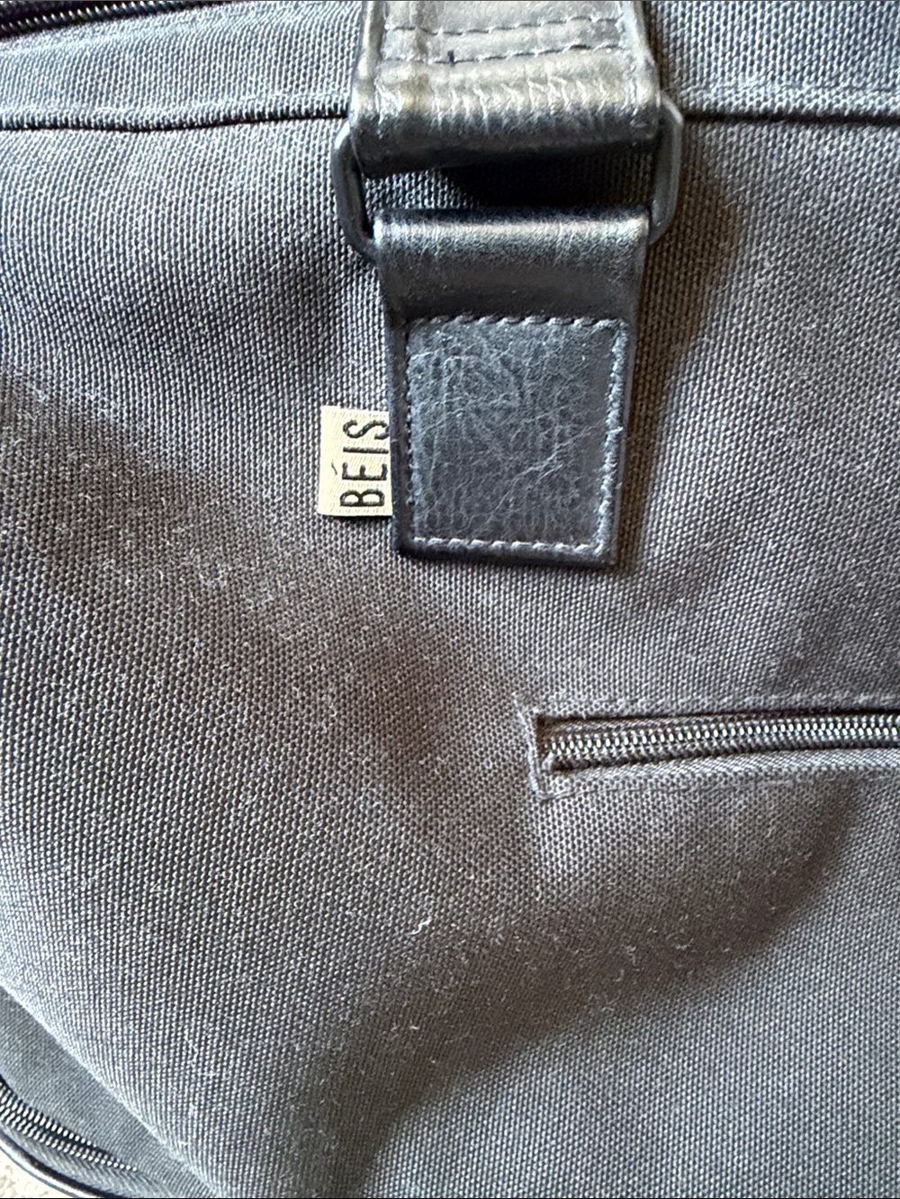 BEIS Black Duffel Weekender with Structured Base - Picture 2 of 7